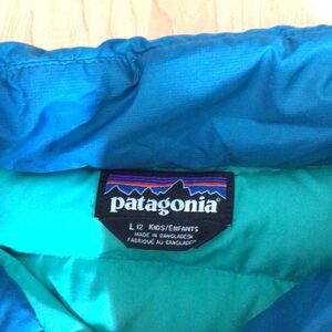 Teal Blue Patagonia Puffer Jacket